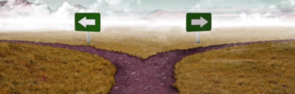 fork in the road symbolizing choices